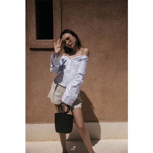 AEL Off Shoulder Women Shirt Long Sleeve Sexy Summer Tops 2018 Fashion Femme Clothing