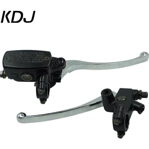 Motorcycle Clutch Lever Brake Master Cylinder 7/8" Handlebar Hydraulic Pump Chrome Levers CNC Aluminum Motor Brake Lever