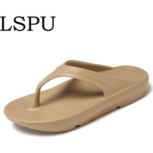 New Arrivals Mens Flip Flops Slip On Platform Casual Unisex Slippers Fashion Thick Sole Summer Slides Men Women Plus Size 36-46