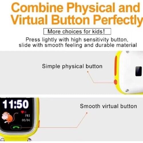 Guoshuo Micro sim card watch phone Q90 gps watch baby smart watch auto call recorder phone