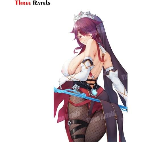 Three Ratels B249 Anime Game Role Rosaria Genshin Impact Stickers Removeable Colorful Decals Suitable For Car Body Decoration