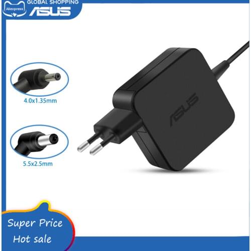 Output 19V 1.75A AC Adapter 4.0x1.35mm / 5.5x2.5mm Power Supply Charger For Asus 33W Notebook Carregador EU /US Plug