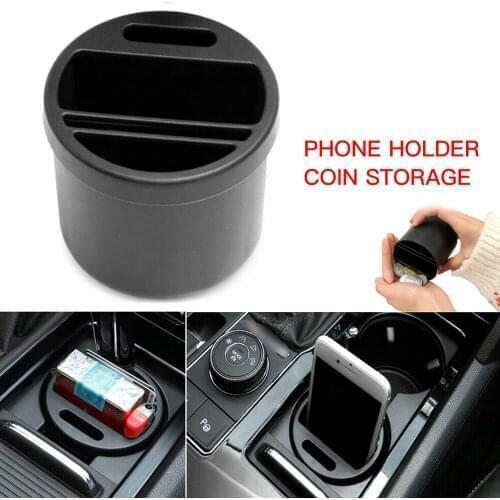 Car Storage Box Mini Car Seat Gap Storage Box Organizer Coin Phone Cup Holder Multifunction Cup Shape Car Storage Box