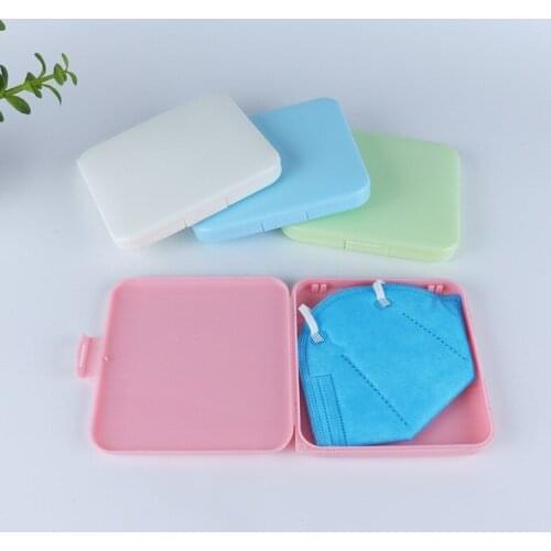 1pc Portable Mask Box Plastic Face Mask Storage Case Boite Rangement Masque Dust Moisture Proof Kids Student Cajas Mascarillas