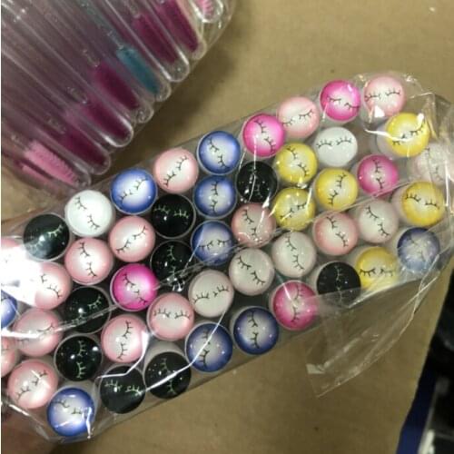 1000pcs Reusable eyebrow brush tube disposable eyelash brush eyebrow brush Acrylic eyelash drill replaceable brushes dust-proof