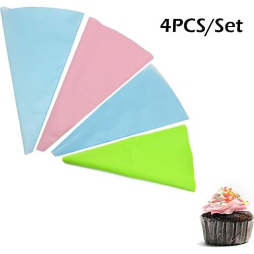 4Pcs 10/12/14/16Inch EVA Icing Piping Cream Pastry Bags DIY Large Size Pastry Tip Squeeze Bags Fondant Cake Decorating Tools