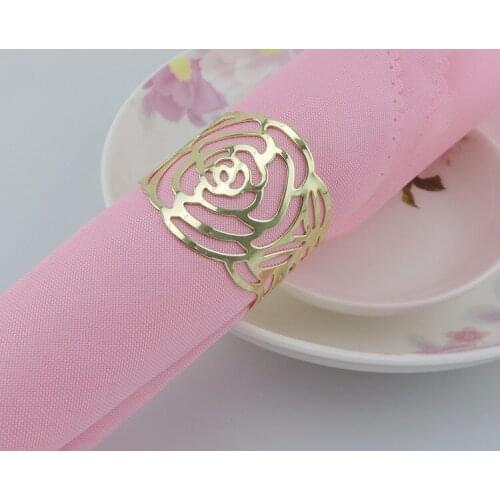 4pcs/lot Free Shipping Alloy Silver Napkin Ring For Wedding Round Banquet Napkin Holder