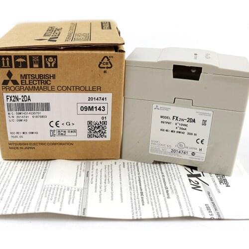 PLC analog expansion module FX2N-2AD-2DA-4DA-4AD-TC/PT 1PG-E 0N-3A