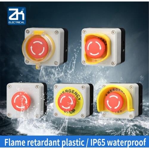 Stop Button Switch Control Box Elevator. Urgent Protection Cover Stop It Protect Shield Waterproof Switch Button Box Plastic