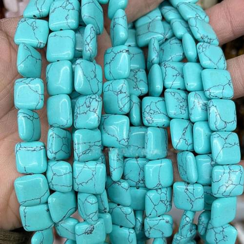 Natural Stone Beads 12mm Square Beads For Jewelry Making DIY Accessorries Beads For Bracelet Red Carnelian Tiger Eye Aventurine