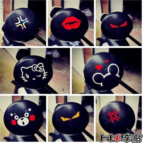 Cartoon Stickers Decorative for Niu Ninebot Super Soco Rearview Mirrors