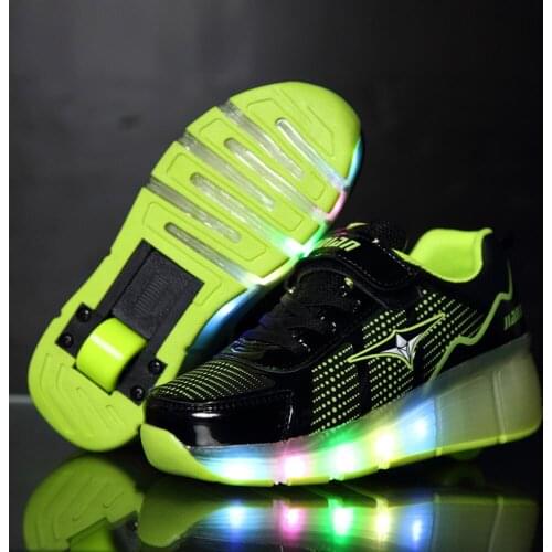 Kids Roller Shoes Children Glowing Shoes Kids girl Roller Skate Shoes with Wheels for Boys Sneakers men tenis infantil