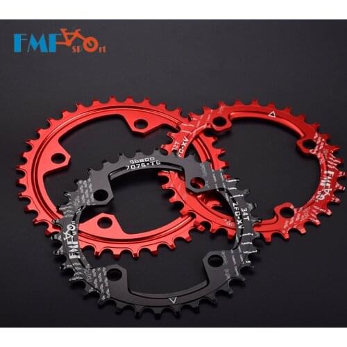 FMFXTR Bicycle 96 BCD Single Speed Chain Wheel Sprocket Wheel 32T 34T 36T 38T Chainring For MTB Mountain Bike Road Bicycle