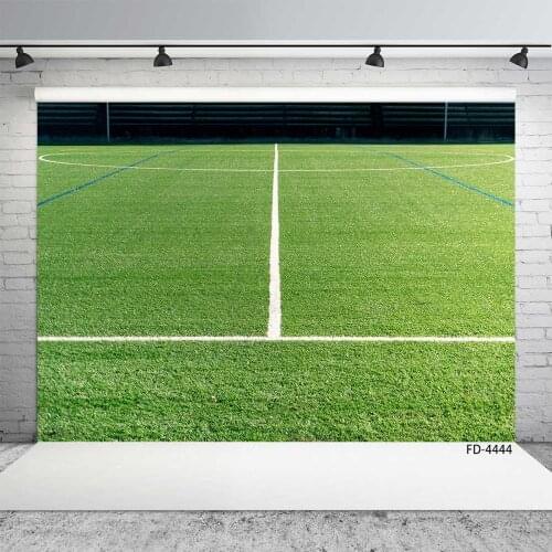 Football Field Grassland Photography Backdrops Customized Background Photo Studio for Children Baby Sport Game Party Photoshoot