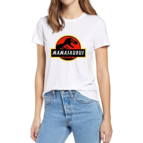 Unisex 100% Cotton Mamasaurus T Rex Dinosaur Mama Saurus Family Matching Dinosaur Mama Shirts Novelty Women T-Shirt Mama Gift
