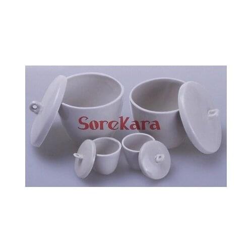 Lab Porcelain Crucible 300ml Ceramic crucible With Cover