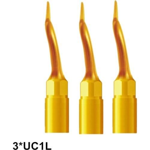Left Angle 3PCS UC1L Tools For Dentist Dental Equipment Instrument Dental Piezo Surgery Tip For MECTRON WOODPECKER Piezosurgery