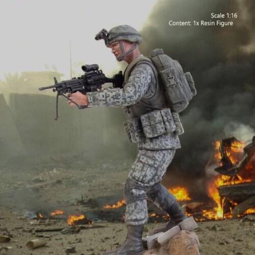 1/16 Resin Figure Building Kit Modern U.S. MG Gunner