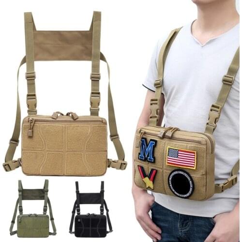 Outdoor 1000D Nylon durable Sports Climbing Bag Military Backpack Shoulder Bag Hiking Camping Camouflage Backpack Chest Bag