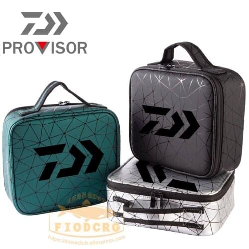 2022 New Daiwa Professional Fishing Box Waterproof Partition Bag Large-capacity PU Box Free Combination DAWA Fishing Storage Box