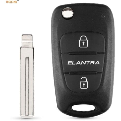New 5PCS 3 Buttons Filp Folding Car Remote Key Shell Case Cover For Hyundai I30 IX35 I30 I40 Solaris Accent Avante Elantra Verma