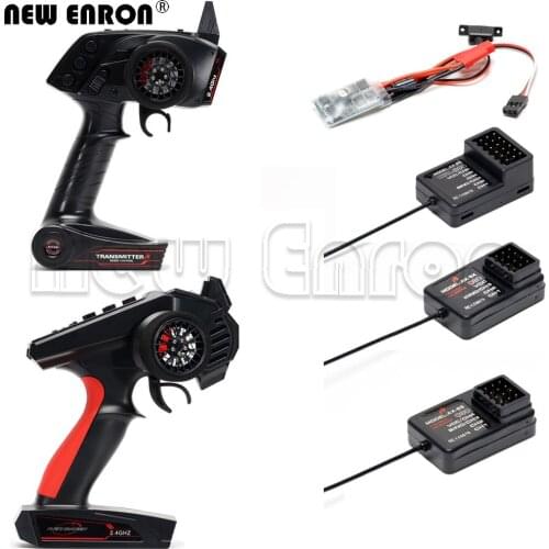 NEW ENRON 3CH/4CH/6CH 2.4GHz Controller Digital Radio Remote Control Transmitter with Receiver for RC Car SCX10 AXI03007 TRX4