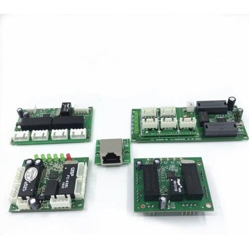 100Mbps ethernet switch circuit board for module 10/100mbps 5pin PCBA board OEM Motherboard ethernet switch 5 port 5V~12V