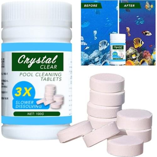 Pool Cleaning Float With 100pcs Purifier Tablets Swimming Pool Chlorine Dispenser Kit