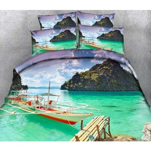 Luxury bed linen California king 3D bedding sets Duvet Pillowcase bed cover Twin king Queen Bed Linen Textiles Drop Ship Scenery