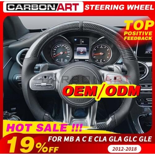 For ben-z A C CLS GLC GLS Carbon Fiber Steering Wheel For X253 C257 W257 Carbon Fiber racing steering wheel for W205 W177 2010