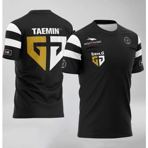 Brand new e-sports team t-shirt mens t-shirt quick-drying comfortable and breathable oversized t-shirt short-sleeved pullover