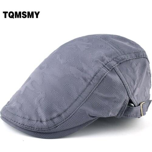 Unisex Visor Caps mens Berets Solid color Peaked cap Breathable Flat boina Hats Spring autumn hats for men Gorras Planas