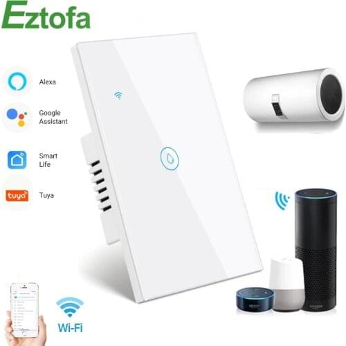 WiFi Smart Boiler Switch Water Heater Smart Life Tuya APP Remote Control Alexa Echo Google Home Voice Control Glass Panel