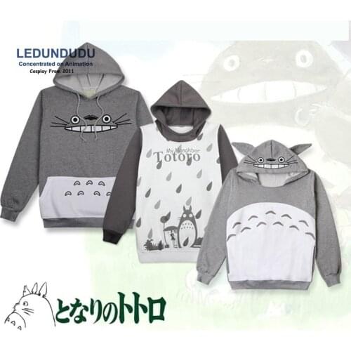 Japan Anime Tonari no Totoro Pullover Coat Men Jacket / Sweatshirt Funny Unisex Hoodies Cosplay Costumes