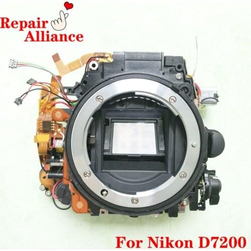 Used Mirror Box with Shutter Replacement Repair Part For Nikon D7200 Camera