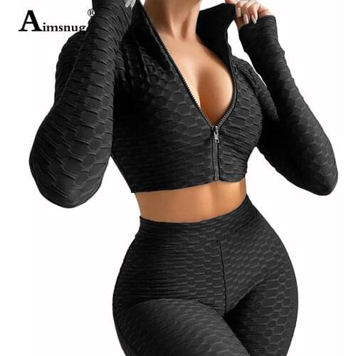 Women Fashion Zipper Tracksuit Sets Long Sleeve Crop Top And Shorts Set Butt Lifting Two Piece Outfits Sexy Womens Clothing 2021