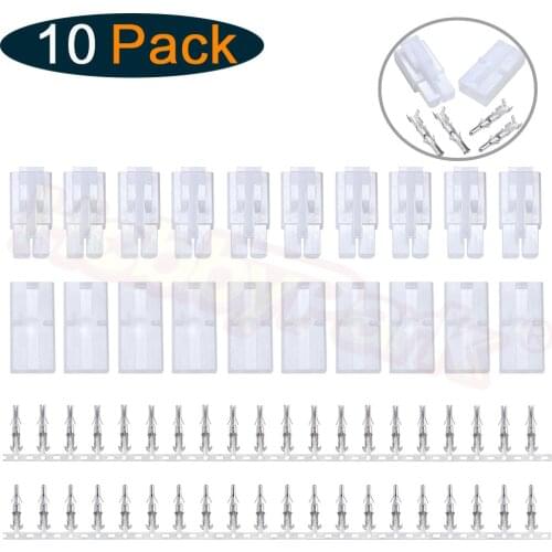 10 Pairs Big Tamiya Style Connector Plugs Unwired
