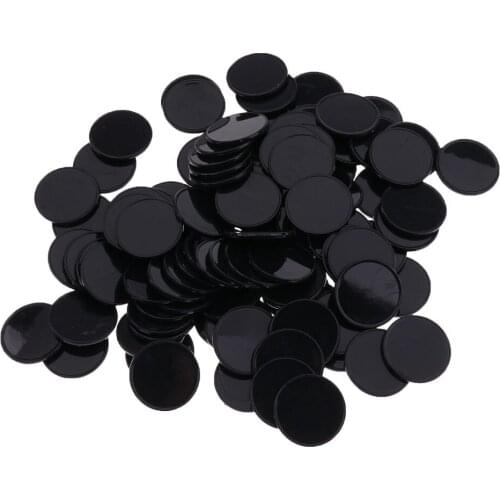 100x Children Educational Counting Bingo Chips Markers for Card Games Black