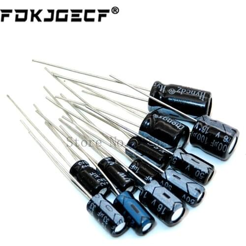 120pcs 1set of 120pcs 12 values 0.22UF-470UF Aluminum electrolytic capacitor assortment kit set pack