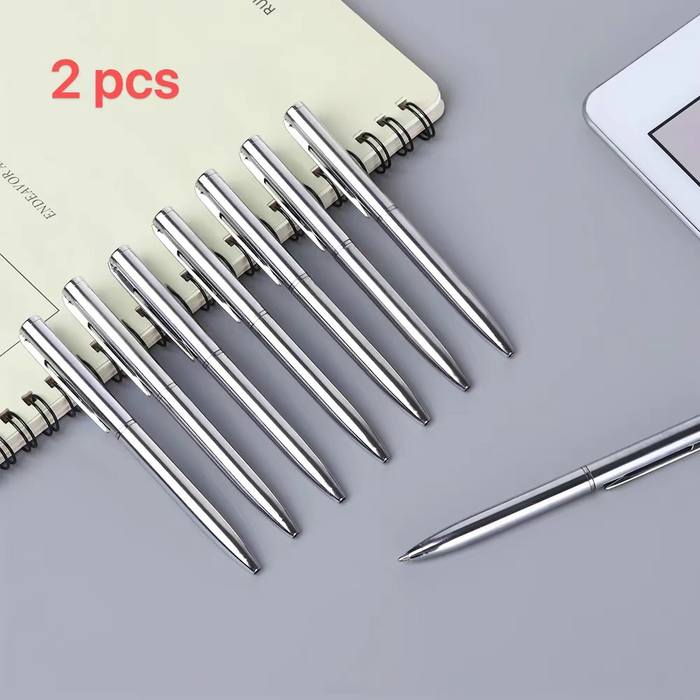 1PC Colorful Waterborne Metal Ballpoint Pen Gel Pen Mini Advertising Signature Pen Stationery Office School Writing Supplies