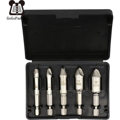 4 PCS Double Head Screw Hex Extractor Broken Ends Removal Tool Two-headed