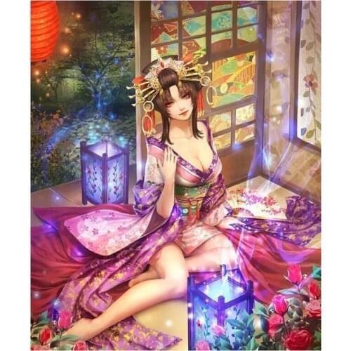 DIY Diamond Painting Beauty Classical Beauty Diamond Embroidery Round Resin Diamond Cross Stitch Home Wall Decor 30X40cm