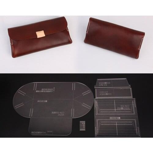 CQB-103 Handbag Acrylic Template Wallet Leather Pattern Acrylic Leather Pattern Leather Templates for Bags