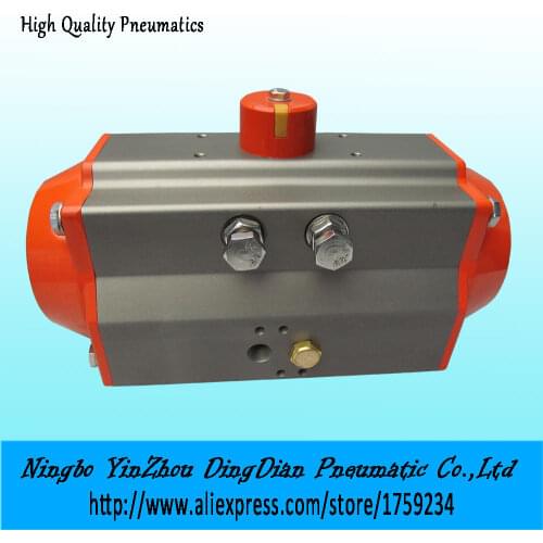 D-AT-125S single acting spring return rotary ball valve butterfly Valve air pneumatic actuator