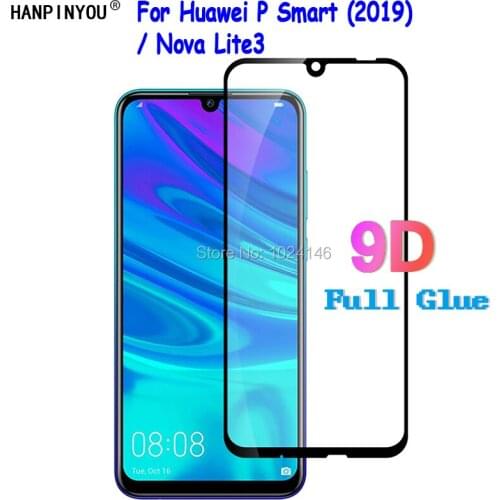 For Huawei P Smart PSmart 2019 / Nova Lite 3 Lite3 6.21" 5D 6D 9D Full Cover Tempered Glass Screen Protector Protective Film