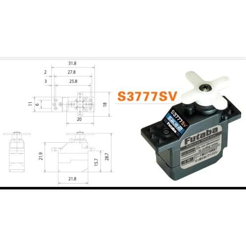 FUTABA S3777SV s.us2 HV ultra miniature high voltage digital steering gear