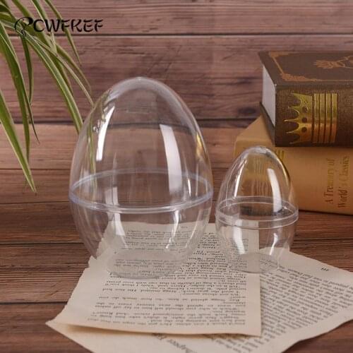 1Pc Bath Care Tool DIY Bath Bomb Mold Plastic Clear Mould Reusable Eggs Shape Crafting Home Hotel Decor For Christmas Gift