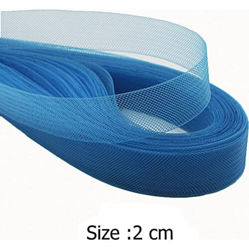 [IuBuFiGo] 4/5"(2cm) Horse hair Veil Mesh Organza Fabric Crinoline 100yard/lot #31Color