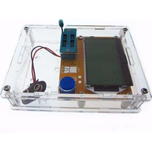 Diode Triode Capacitance ESR Meter MOS PNP LCR-T4 Transistor Tester LCD Display Mega328 Transistors Diodes With Acrylic Case