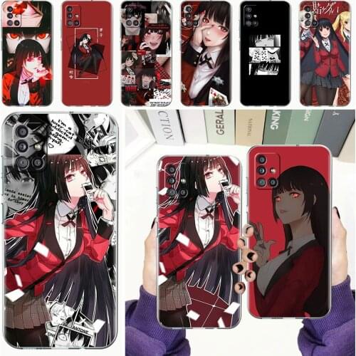Soft Phone Case For Samsung Galaxy A51 A21s A71 A12 A31 A52 A41 A32 A02s A11 A72 A42 Clear Back Cover Funda Manga Kakegurui Fall